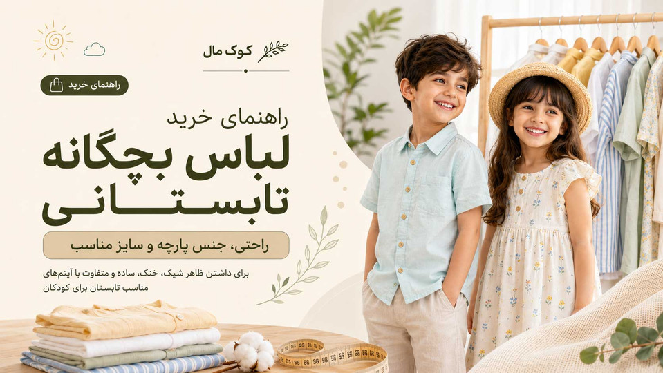 راهنمای خرید لباس بچگانه تابستانی؛ انتخاب پارچه خنک، راحت و سایز مناسب