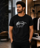 تیشرت مردانه نیمه آستین مدل Moto رنگ مشکی