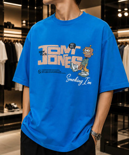 تیشرت باکسی مردانه چاپدار Tom Jones