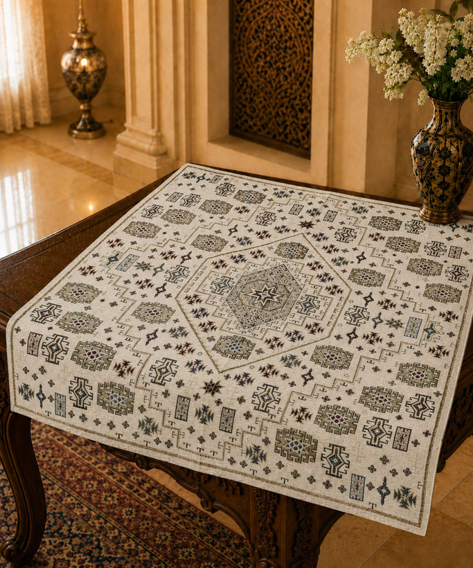 رومیزی طرحدار مدل جاجیم در کوک مال