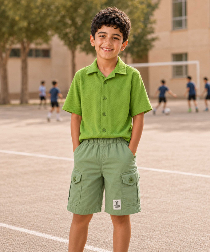 تن پوش ست پسرانه پیراهن و شلوارک