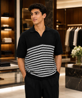 خرید تیشرت نیمه آستین مردانه گپ کشی مدل یقه شکاری | XL | 2XL