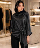 شومیز زنانه مانیسا مدل نگین دار کوک مال