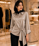 شومیز زنانه مانیسا مدل نگین دار کوک مال