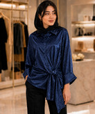 شومیز زنانه مانیسا مدل نگین دار کوک مال
