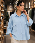 شومیز زنانه بیسکوییتی مدل نگیندار در کوک مال
