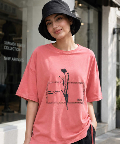 تیشرت لانگ زنانه مدل نگین دار در کوک مال