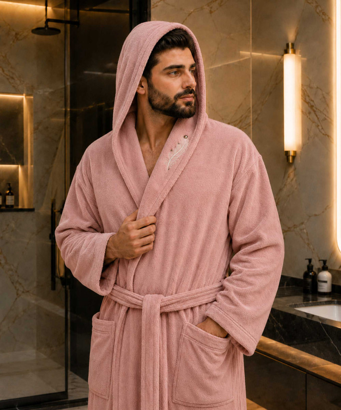 حوله تنپوش مردانه کلاهدار مدل گندم در کوک مال