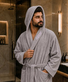حوله تنپوش مردانه کلاهدار مدل گندم در کوک مال