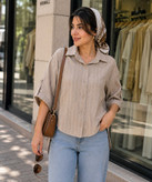 شومیز زنانه خط دار در کوک مال