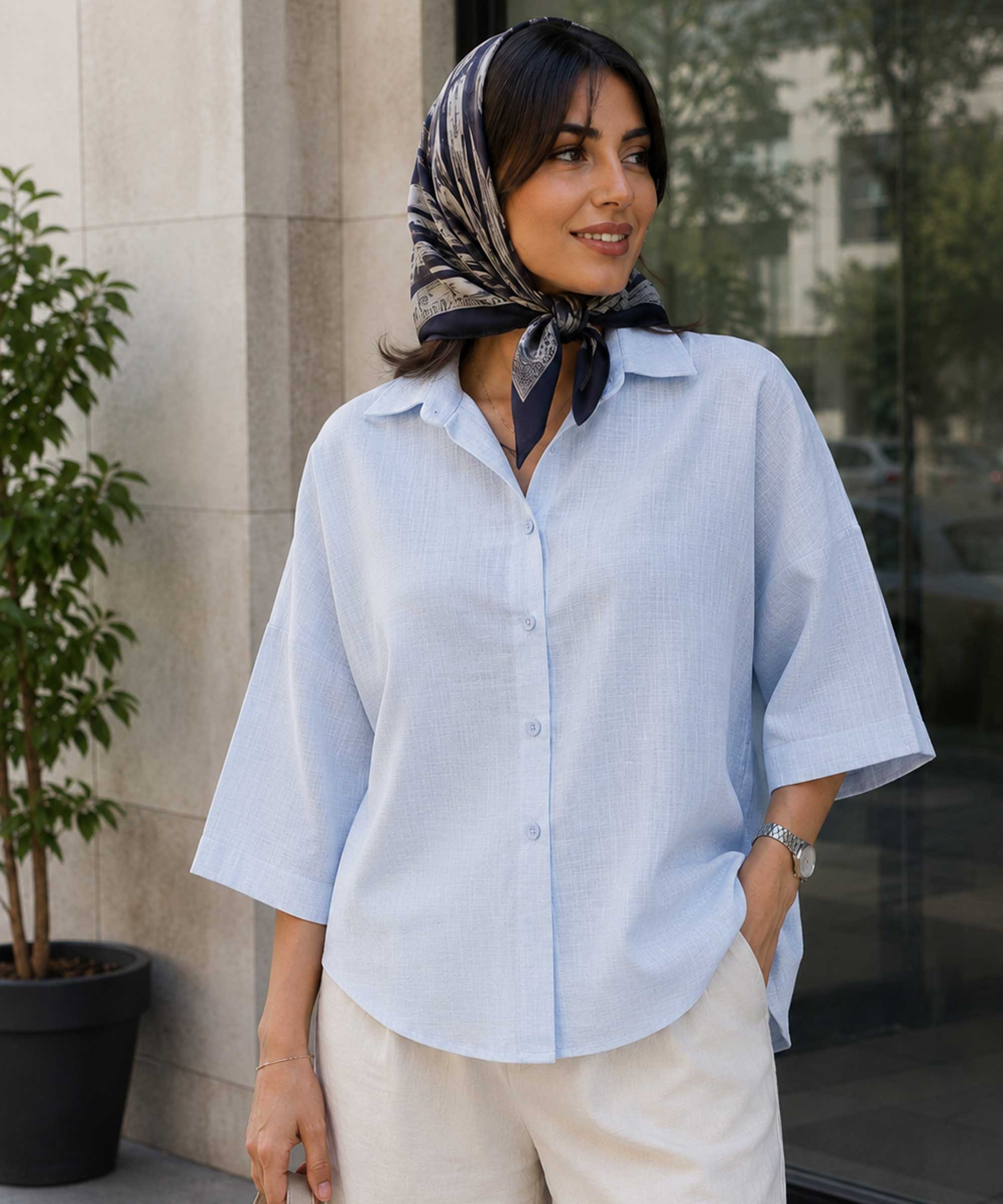 شومیز لینن زنانه در کوک مال
