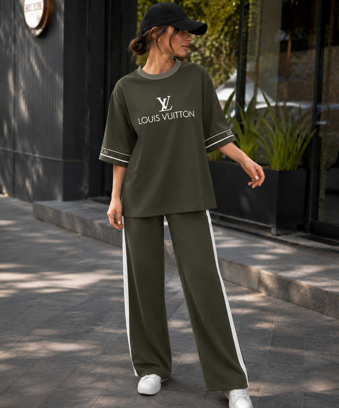 ست تیشرت و شلوار زنانه LV در کوک مال