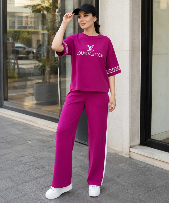 ست تیشرت و شلوار زنانه LV در کوک مال