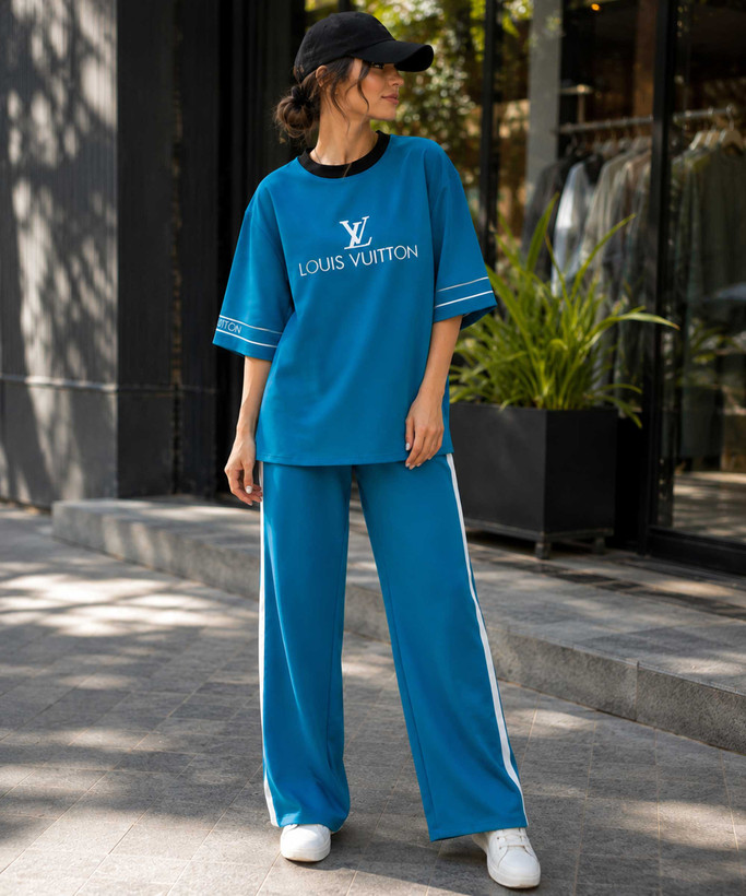 ست تیشرت و شلوار زنانه LV در کوک مال