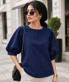 شومیز زنانه بیسکویتی آستینپف