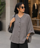 شومیز زنانه نخی مدل چهارخانه