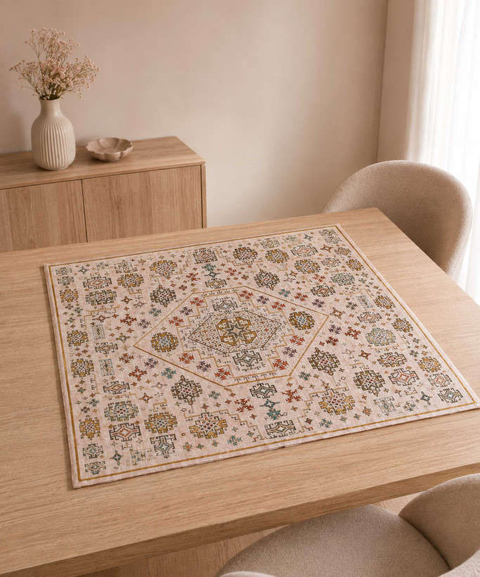 رومیزی طرحدار مدل جاجیم