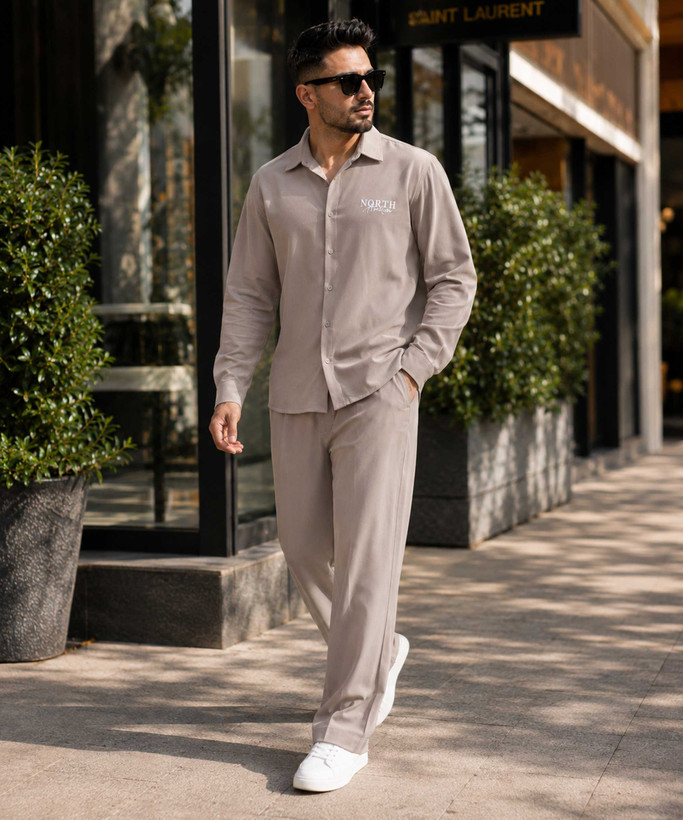 ست مردانه پیراهن و شلوار مدل North