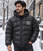 کاپشن مردانه زمستانی کلاهدار مدل MIN
