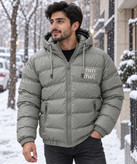 کاپشن مردانه زمستانی کلاهدار مدل MIN