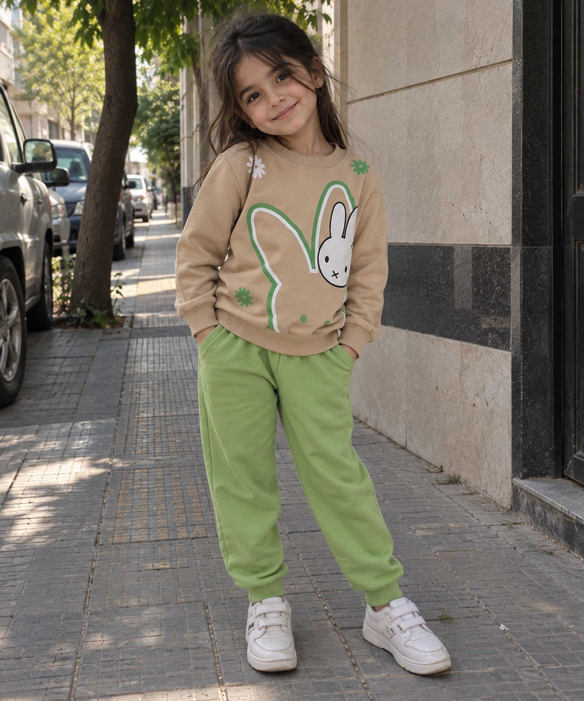 ست بچگانه  بلوز و شلوار طرح دار Bunny