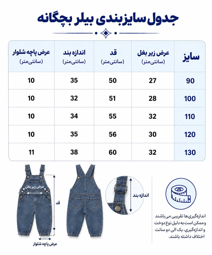 بیلر بچگانه جین مدل عروسکدار