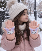 دستکش بچگانه عروسکی مدل کرومی