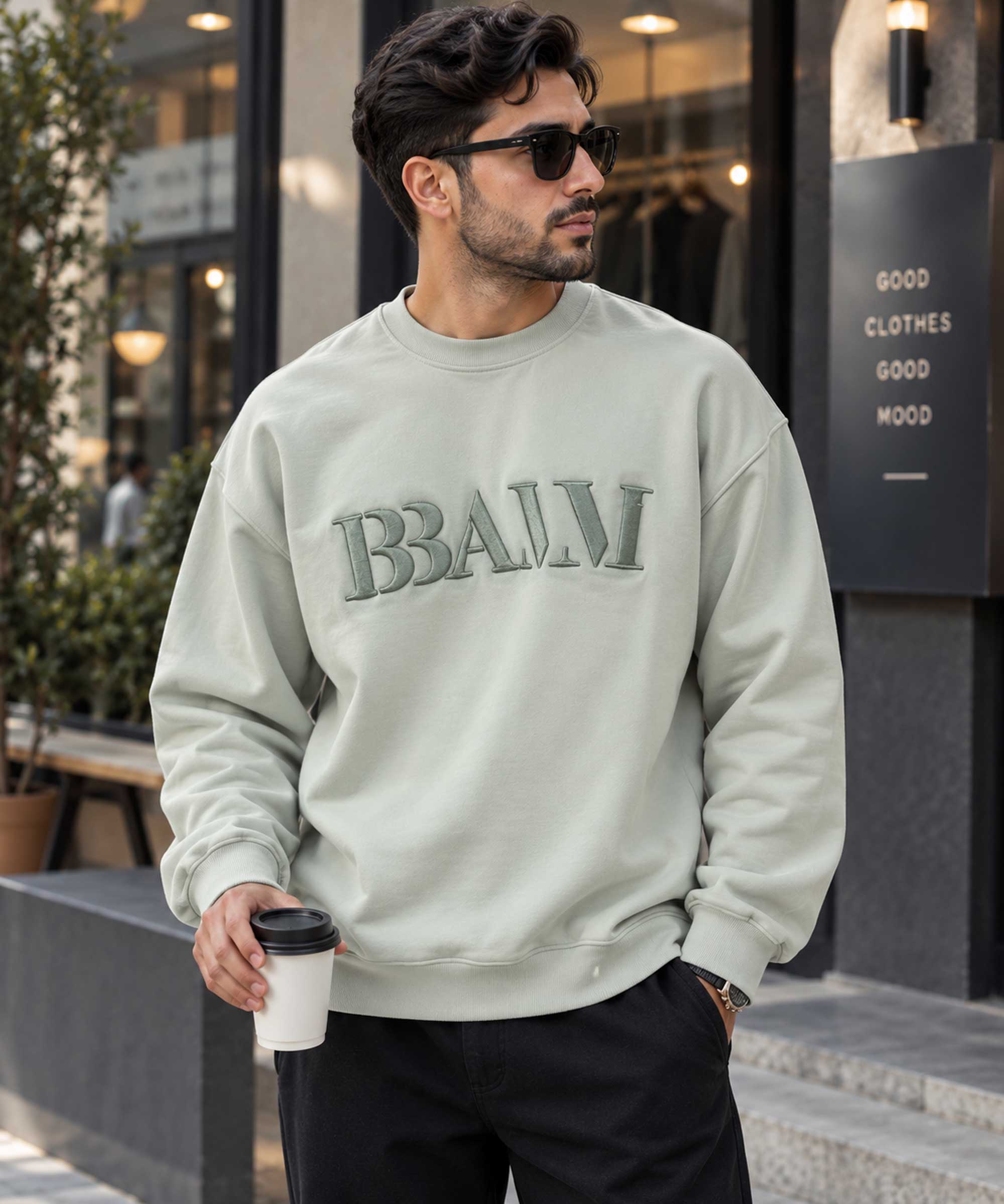 بلوز مردانه آستین بلند مدل BAM