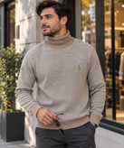 بلوز مردانه مدل یقه اسکی دورنگ Polo