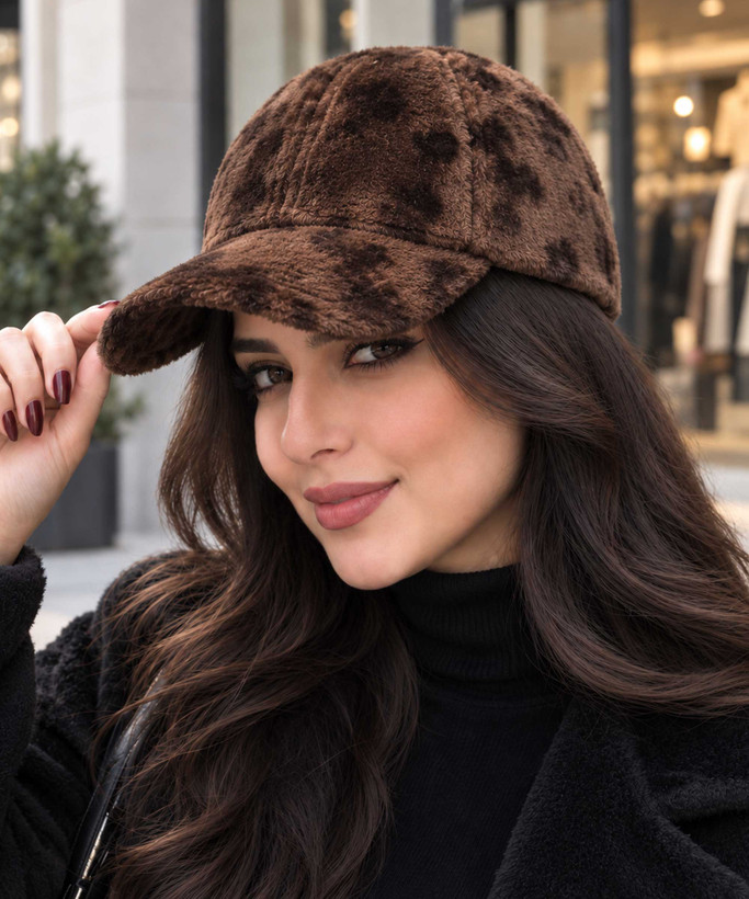 کلاه زنانه خزدار مدل ساده