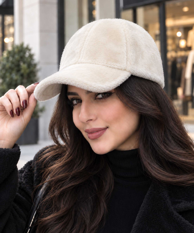 کلاه زنانه خزدار مدل ساده