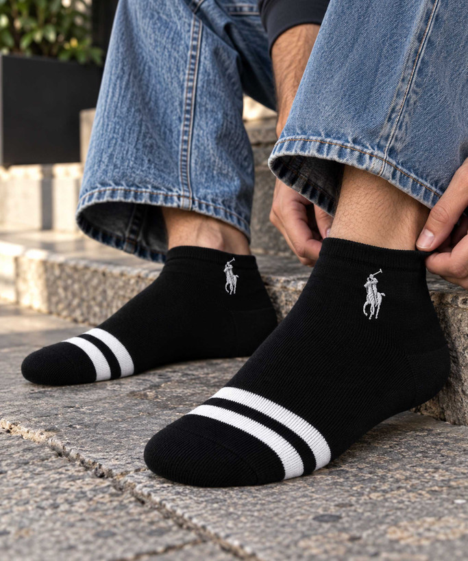 جوراب مردانه Polo مدل دو خط