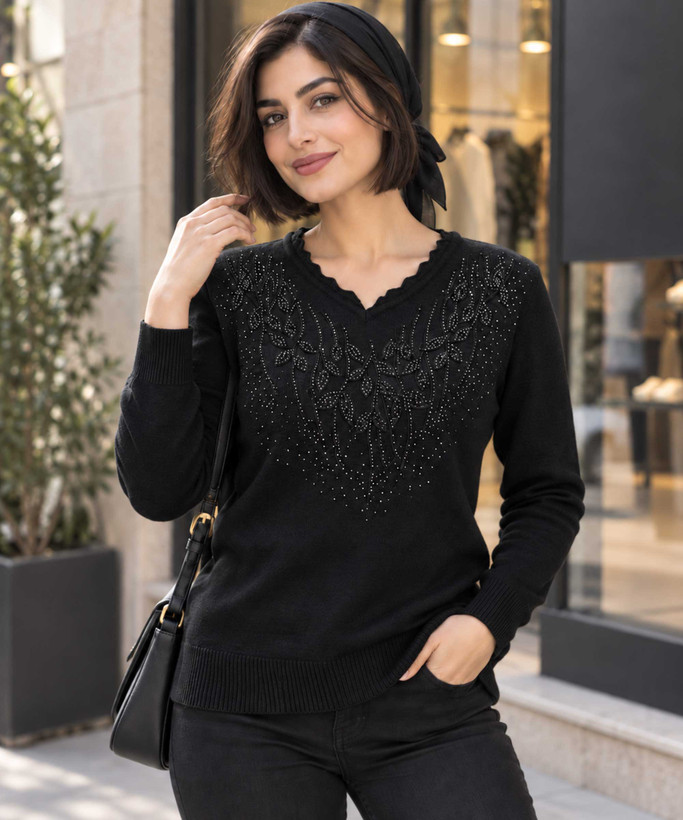 بلوز گپ زنانه نگیندار BOBBI
