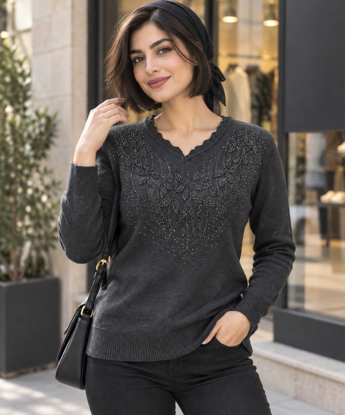 بلوز گپ زنانه نگیندار BOBBI