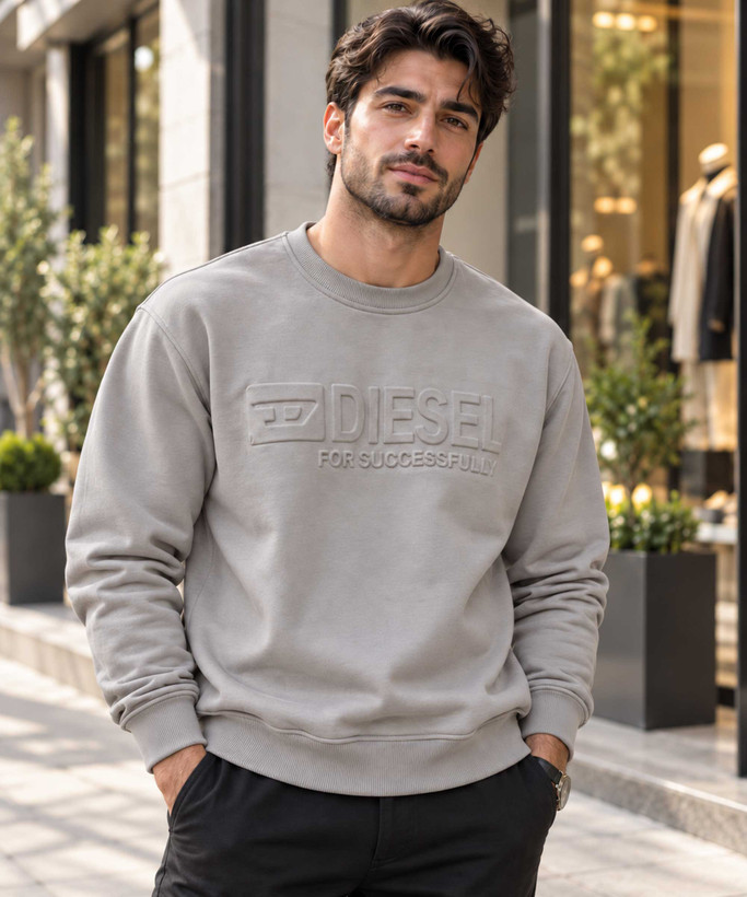 بلوز مردانه آستین بلند Diesel برجسته