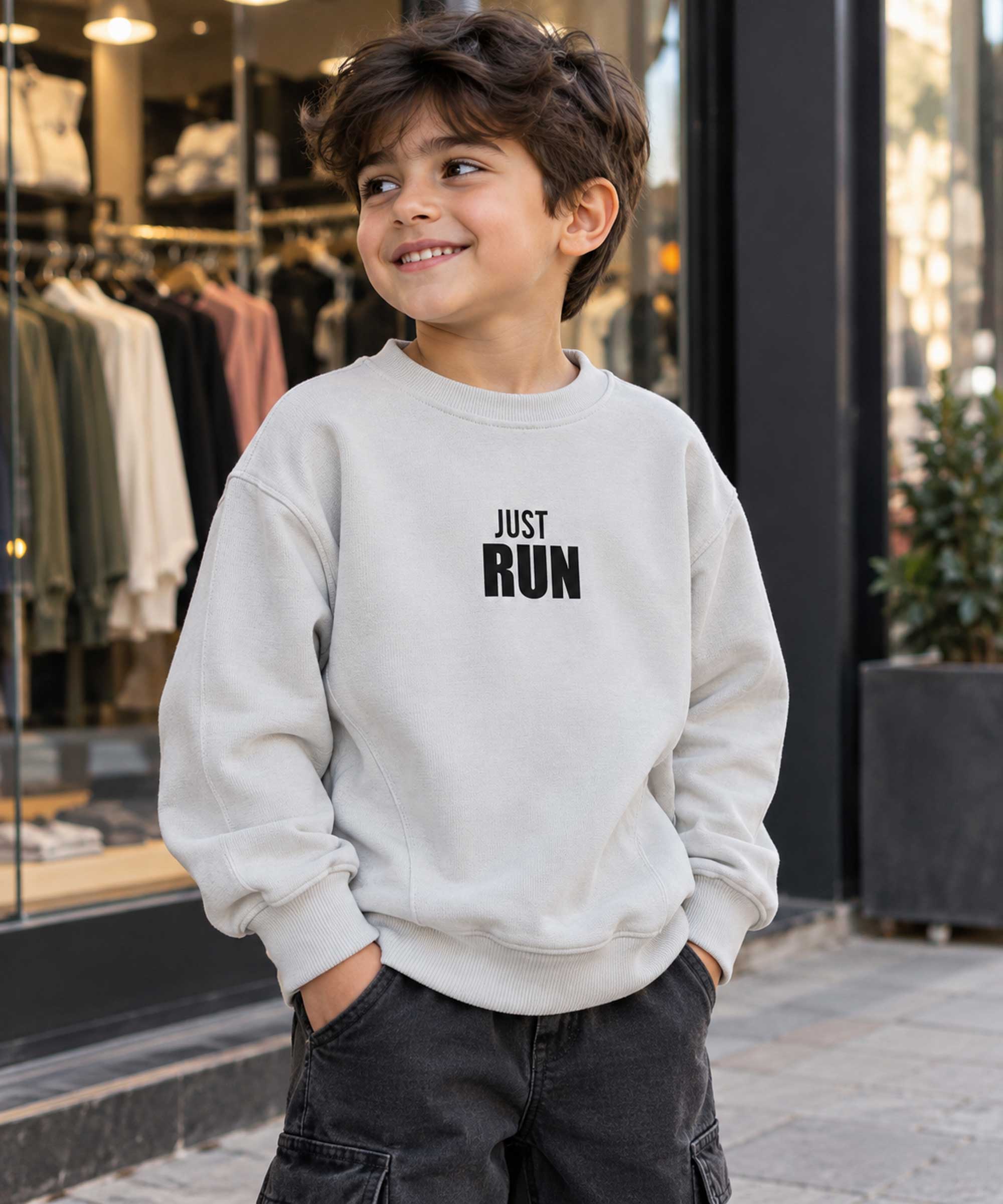 بلوز بچگانه سلانیک مدل Just Run