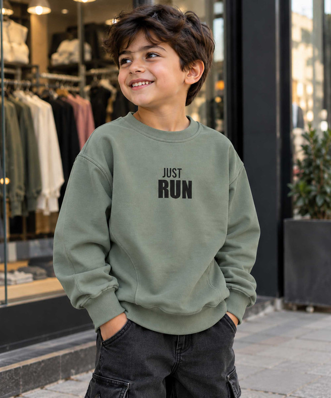 بلوز بچگانه سلانیک مدل Just Run