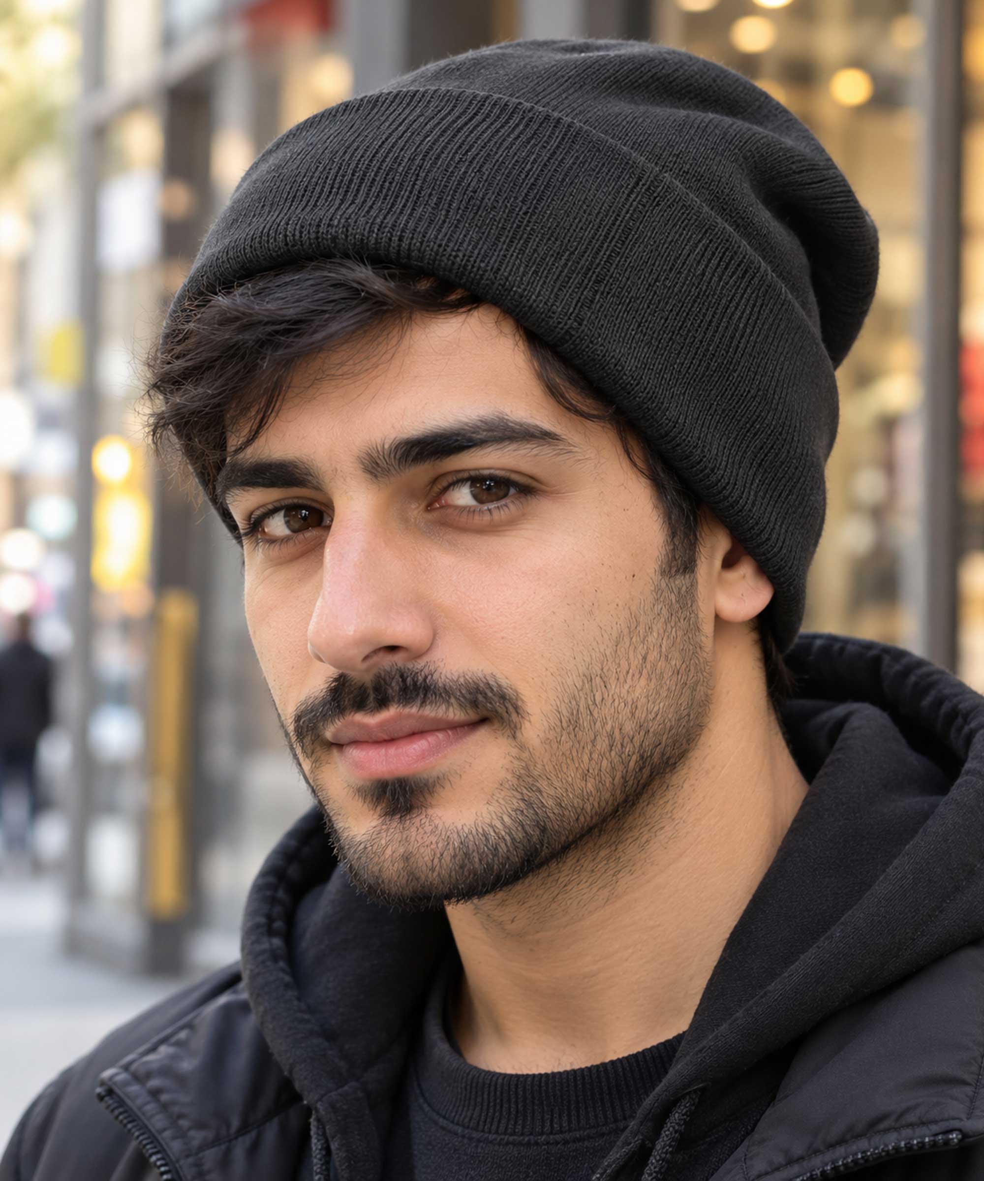 کلاه بافت مردانه ساده مدل Basic
